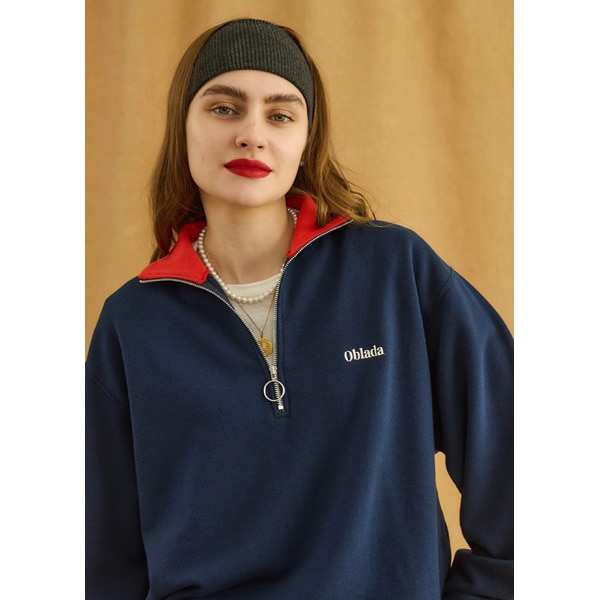 Oblada オブラダ ハーフジップ スウェット　CINCH 26FW】Oblada オブラダ HALF ZIP SWEAT ハーフジップスウェット