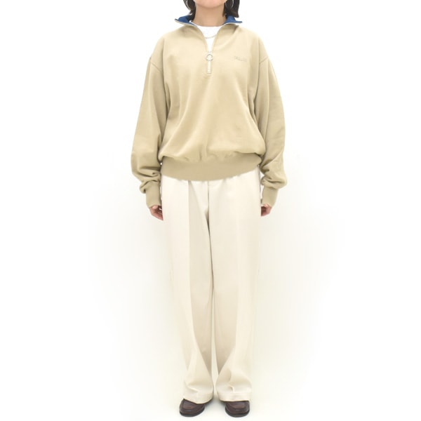 26FW】Oblada オブラダ HALF ZIP SWEAT ハーフジップスウェット