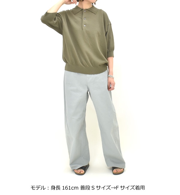 Oblada オブラダ サマーヘンリーポロニット 半袖 SUMMER HENRY POLO