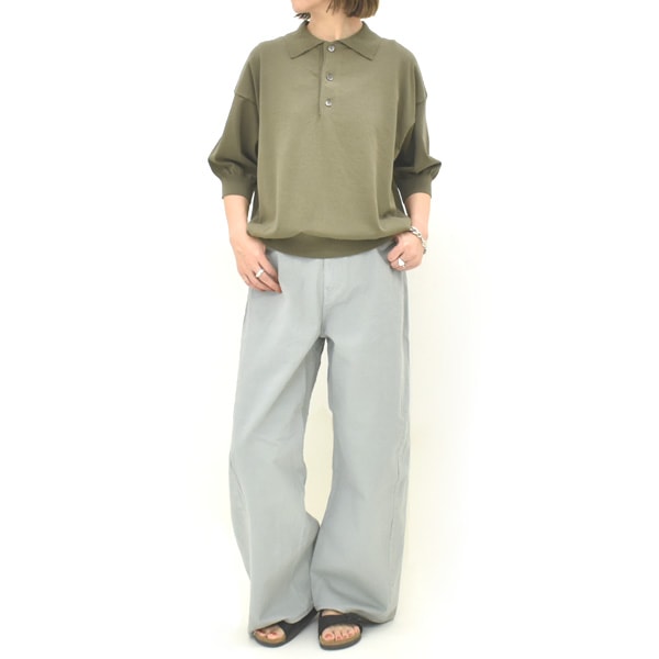Oblada オブラダ サマーヘンリーポロニット 半袖 SUMMER HENRY POLO
