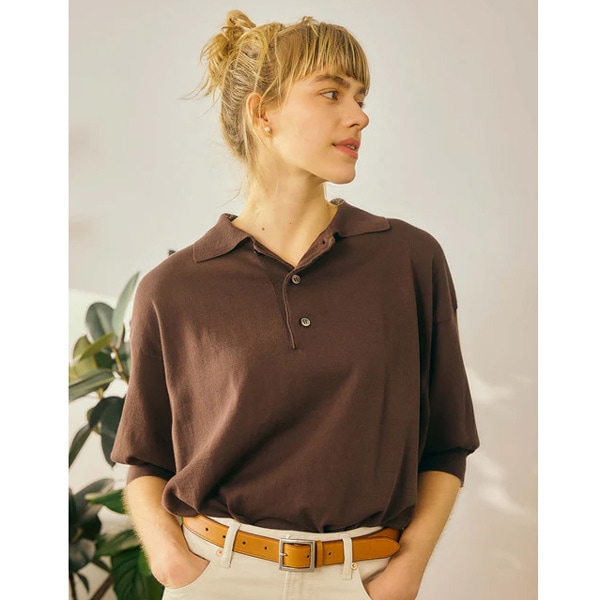 Oblada オブラダ サマーヘンリーポロニット 半袖 SUMMER HENRY POLO