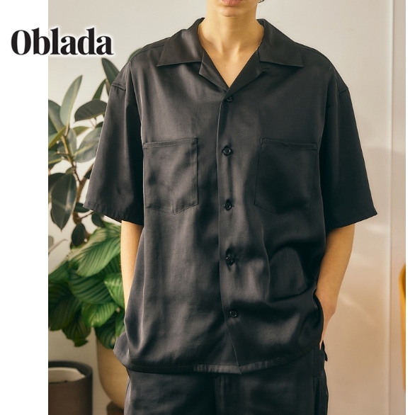 26SUMMER】Oblada オブラダ オープンカラーシャツ OPEN COLLAR SHIRT