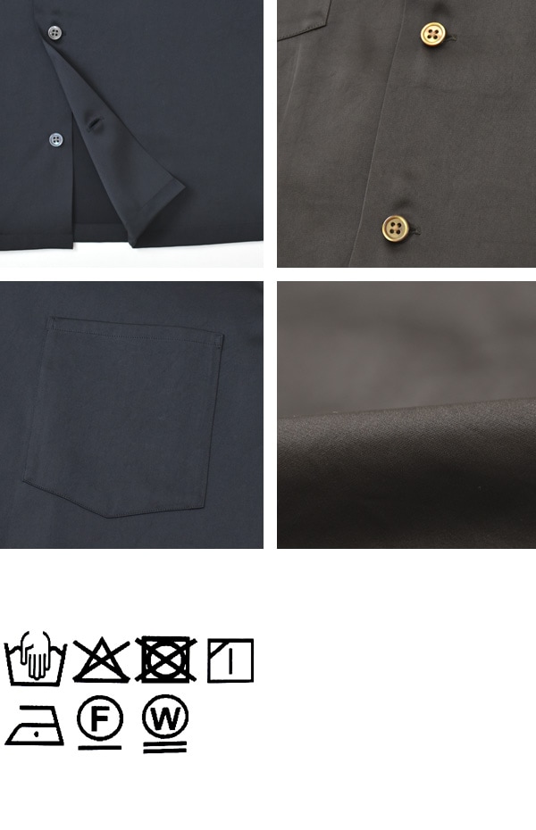 26SUMMER】Oblada オブラダ オープンカラーシャツ OPEN COLLAR SHIRT