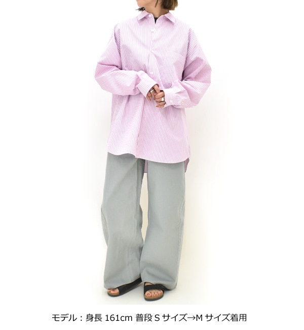 Oblada オブラダ ストライプオーセンティックシャツ 長袖 STRIPE