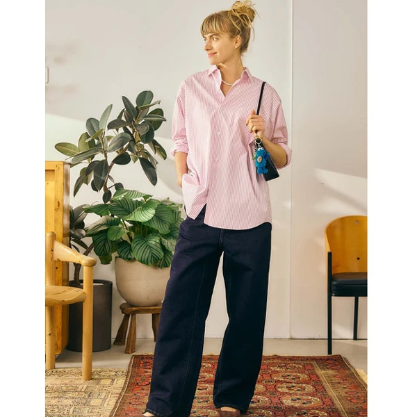 Oblada オブラダ ストライプオーセンティックシャツ 長袖 STRIPE