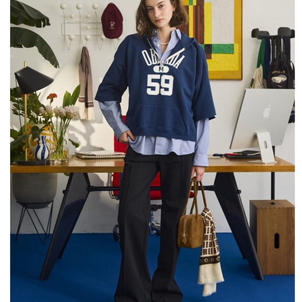 26SS】Oblada オブラダ HALF ZIP HOODIE ハーフ ジップ フ―ディー