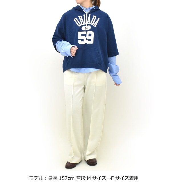 26SS】Oblada オブラダ HALF ZIP HOODIE ハーフ ジップ フ―ディー