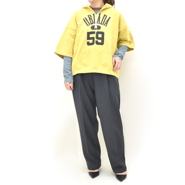 26SS】Oblada オブラダ HALF ZIP HOODIE ハーフ ジップ フ―ディー