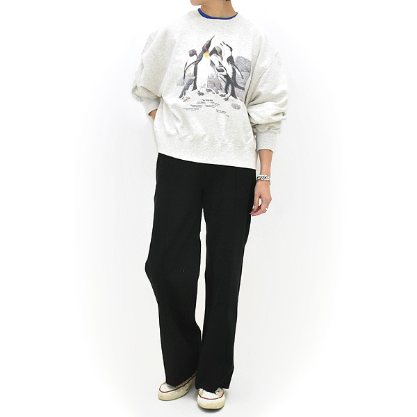 Oblada オブラダ PENGUINES SWEAT ペンギンプリントスウェット