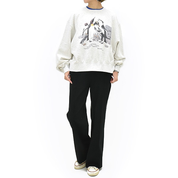 Oblada オブラダ PENGUINES SWEAT ペンギンプリントスウェット