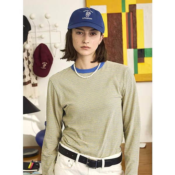 26SS】Oblada オブラダ MULTI BORDER LONG TEE マルチ ボーダー ロング