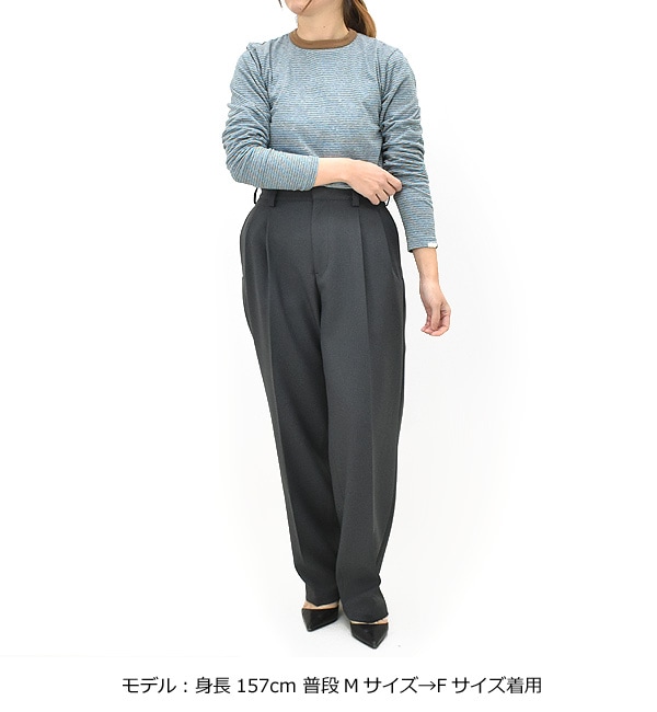26SS】Oblada オブラダ MULTI BORDER LONG TEE マルチ ボーダー ロング