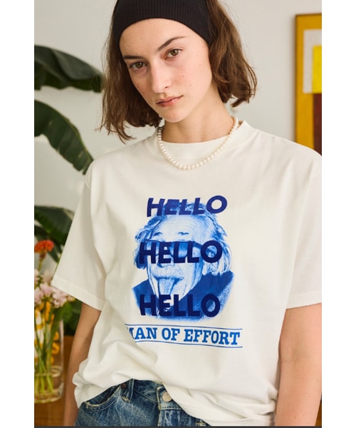 26SS】Oblada オブラダ MAN OF EFFORT TEE グラフィック フロッキー T