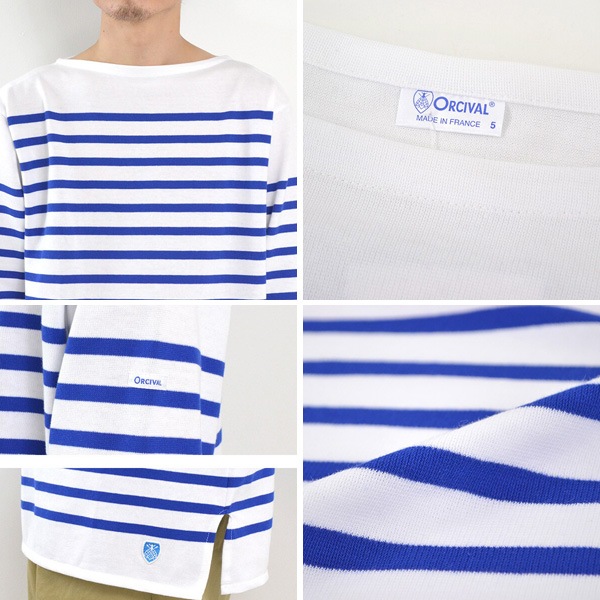 Orcival オーシバル Rachel パネルボーダーバスクシャツ Rc 6101 メンズ オーチバル ビックサイズ Brand List O Orcival シーガルディレクション オンラインストア