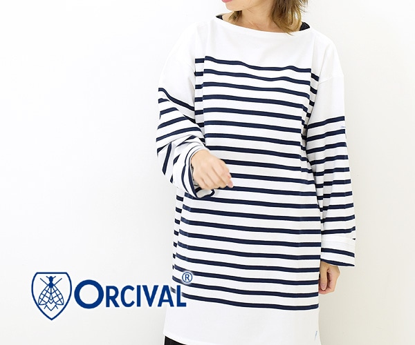 ORCIVAL オーシバル ラッセルフレンチセーラーTシャツ ビッグサイズ オーチバル 6101C レディース【送料無料】-Seagull  direction ONLINE STORE