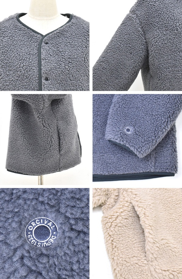 ORCIVAL オーシバル ボアフリースラウンドネックブルゾン OR-A0741BFF