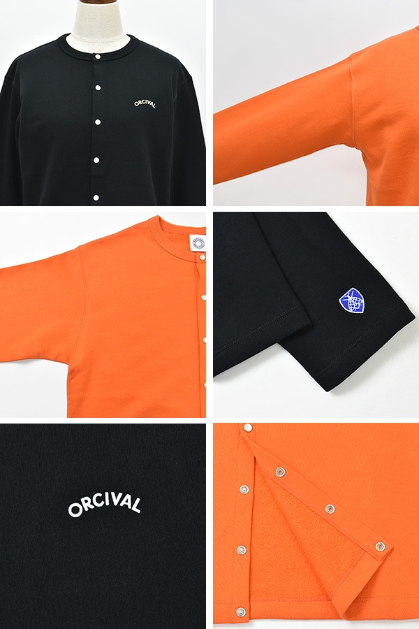ORCIVAL オーシバル フレンチテリークルーネックカーディガン OR