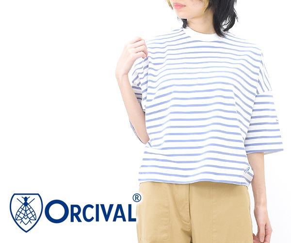【新品未使用】ORCIVAL/オーシバル　ワイドクルーネックプルオーバー
