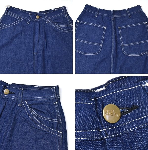 orSlow オアスロウ DENIM PAINTER LONG SKIRT デニムペインターロング