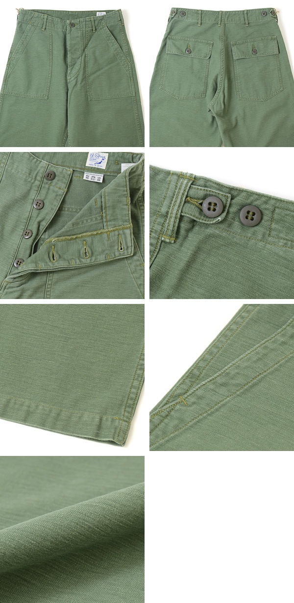 orSlow オアスロウ ファティーグパンツ ユーズド加工 US ARMY FATIGUE