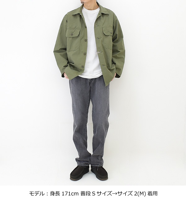 オアスロウ トゥローパー ファティーグシャツ ミリタリーシャツ リップストップ orSlow TROOPER FATIGUE SHIRT  RIPSTOP ARMY 01-8048-76【送料無料】-Seagull direction ONLINE STORE