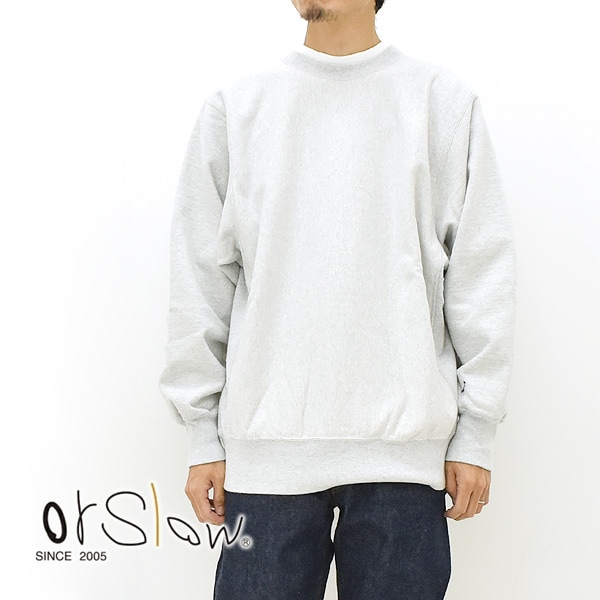 orSlow オアスロウ ヘビーウエイト リバースウィーブ クルーネック スウェット HEAVY WEIGHT CREWNECK SWEAT  SHIRT 03-0030-62 ライトグレー【送料無料】 | MEN'S,Tops | Seagull direction ONLINE STORE