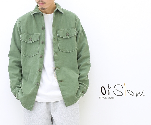 orSlow オアスロウ US ARMY SHIRT US アーミー シャツ 03-8045-216 メンズ【送料無料】 BRAND  LIST,O,orSlow Seagull direction ONLINE STORE