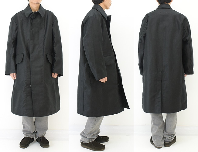 値引 Outil ウティ MANTEAU MIERY モールスキンコート ステンカラー ...