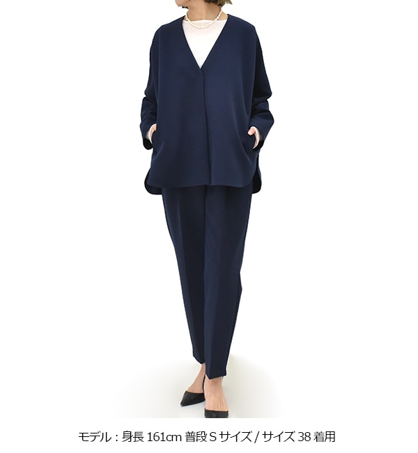 PASSIONE パシオーネ ストレッチノーカラージャケット 616402