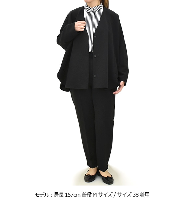 PASSIONE パシオーネ ストレッチノーカラージャケット 616402