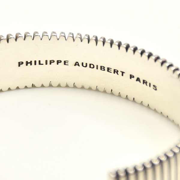 PHILIPPE AUDIBERT Donovan bracelet シルバー カラー メタル 幅広 ブレスレット バングル BRS4221