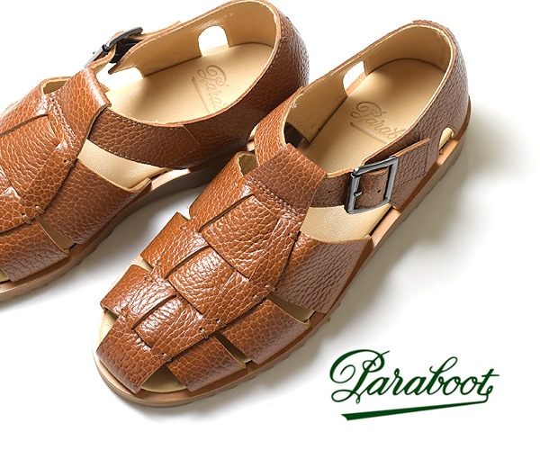 Paraboot パラブーツ グルカサンダル PACIFIC/パシフィック GR-GOLD 123346 グレインレザー  ゴールド(ブラウン系)【送料無料】-Seagull direction ONLINE STORE