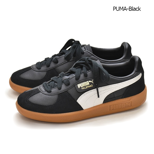 プーマパレルモ　黒 PUMA プーマ PALERMO LTH パレルモ レザー ローカット スニーカー