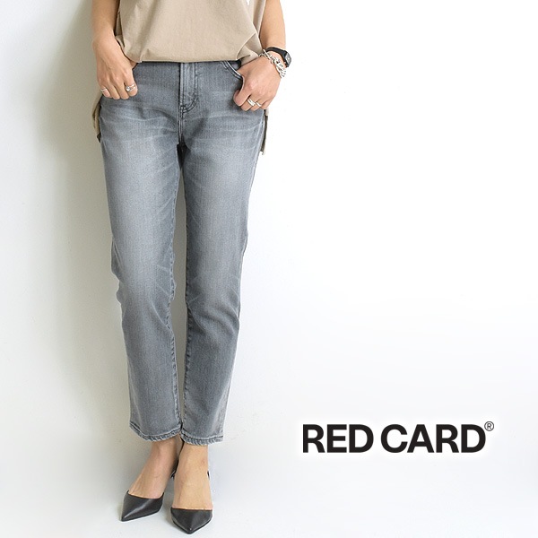 Red Card レッドカード Happiness イージーテーパードデニム Kita Vintage Grey Kvg レディース Redcard 送料無料 Brand List R Red Card シーガルディレクション オンラインストア