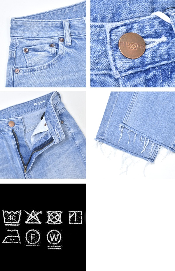 RED CARD TOKYO JAZZ ルーズ テーパード ジーンズ レディース RED CARD レッドカード トーキョー Jazz/ジャズ カットオフ