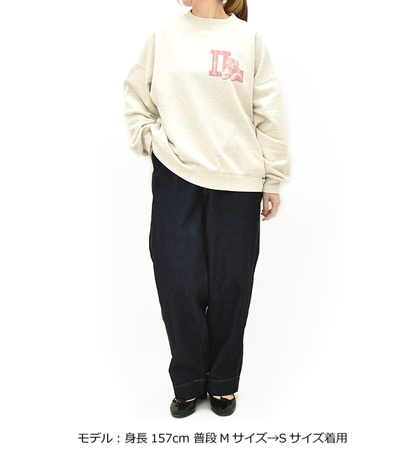 REMI RELIEF レミレリーフ SP加工3 飛び裏毛クルーネックスウェット IL
