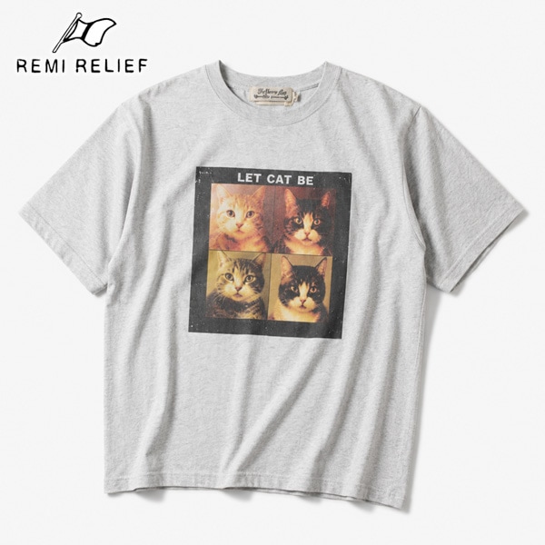 REMI RELIEF レミレリーフ HARD SP加工 20/-天竺BIGサイズTシャツ LET
