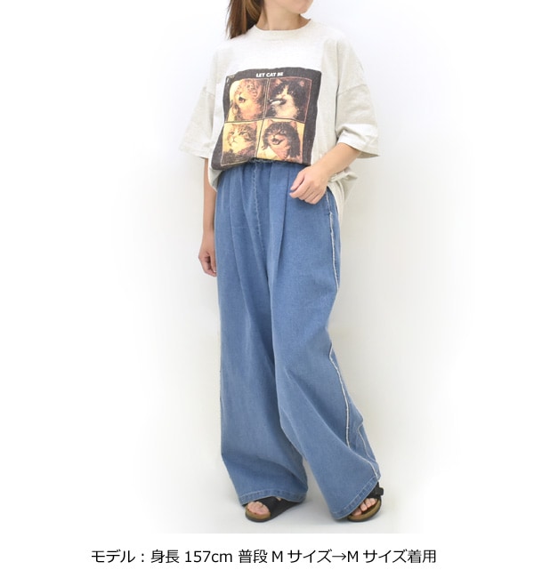 REMI RELIEF レミレリーフ HARD SP加工 20/-天竺BIGサイズTシャツ LET