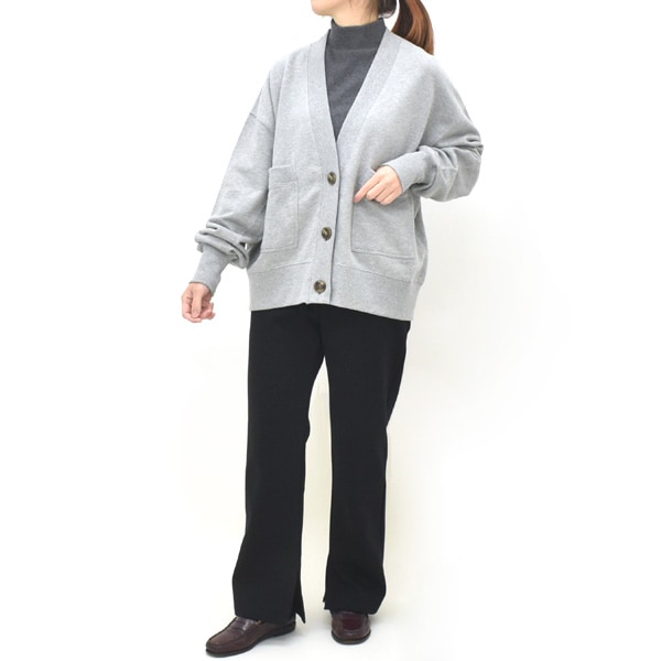 セール/50%OFF】Ruhe 裏毛Vネックスウェットカーディガン 10008590