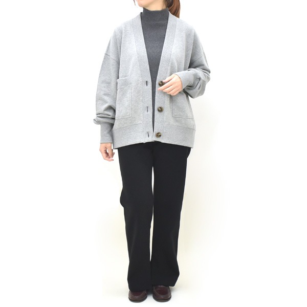 セール/50%OFF】Ruhe 裏毛Vネックスウェットカーディガン 10008590