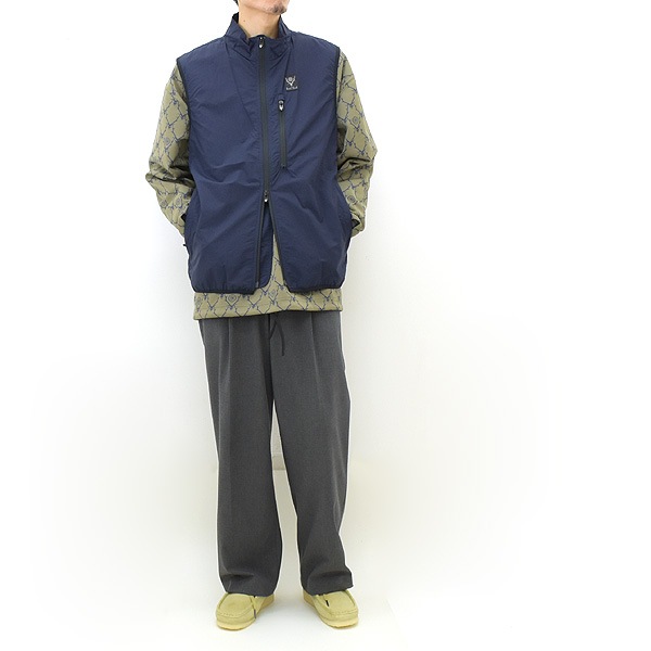【23SS】South2 West8 サウスツーウエストエイト パッカブルベスト ナイロンタイプライター PACKABLE VEST -NYLON  TYPEWRITER- MR723【送料無料】-Seagull direction ONLINE STORE