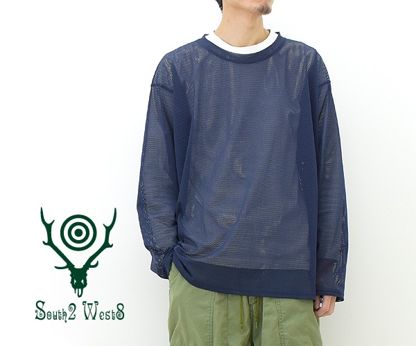 South2West8 メッシュクルーネックシャツ - シャツ