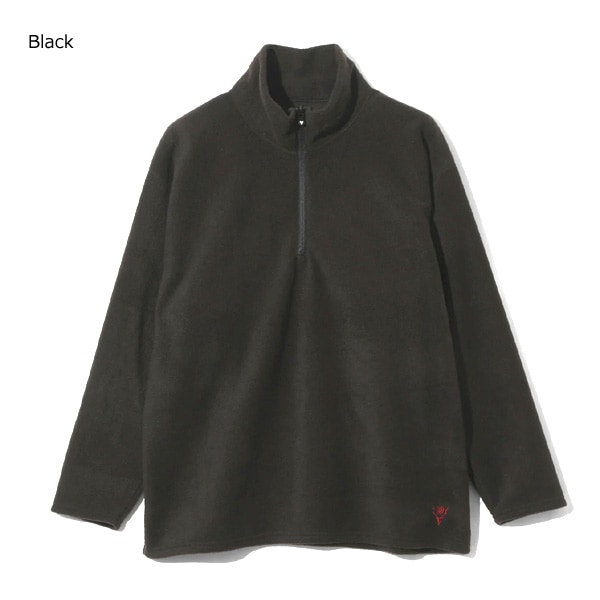 South2 West8 サウスツーウェストエイト Half Zipped Shirt -Poly