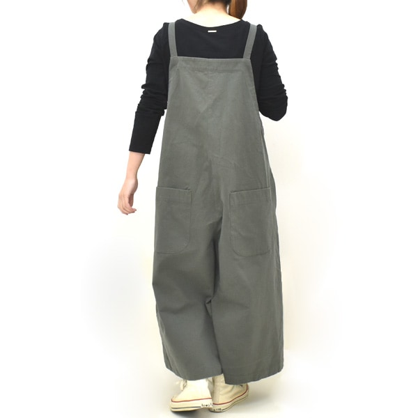 専用サラウェアsarah wear未使用タグ付リネンサロペットカーキ日本製フリー Sarah Wear サラウェア コットンリネンキャンバスサロペットパンツ