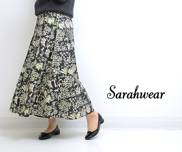 Sarahwear サラウェア リバティプリント タックフレアスカート C21688 