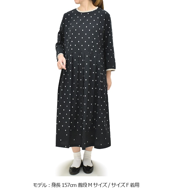 Sarah Wear サラウェア カットジャガードローン×プレインリネン