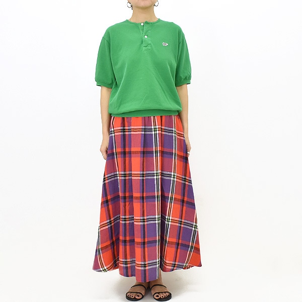 COCOページ SCYE BASICS サイベーシックス コットンピケヘンリーネック