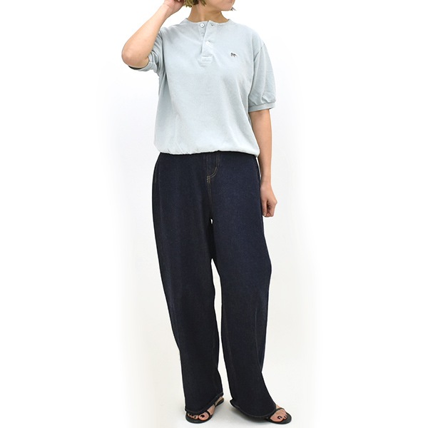 Scye Basics サイベーシックス コットンピケヘンリーネックシャツ 5225