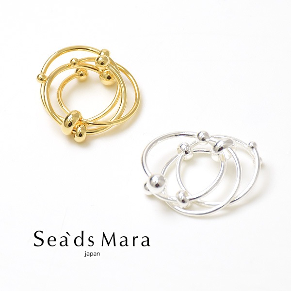 Sea'ds mara シーズマーラ Layer ring レイヤーリング 21A3-64 【クリックポスト可】-Seagull direction  ONLINE STORE