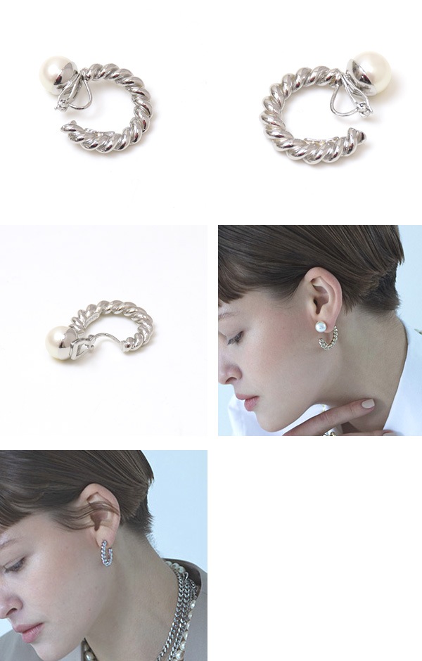 Sea'ds mara シーズマーラ ロープモチーフ イヤリング Rope motif earring  23A2-33E【クリックポスト可】-Seagull direction ONLINE STORE